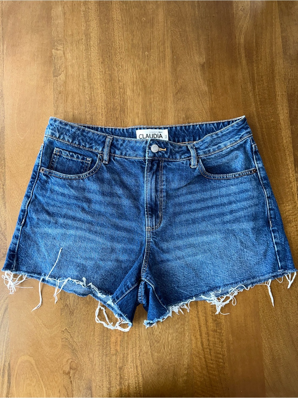 Claudia High Rise Denim Shorts Medium Wash - Dynamite